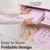 imageSMIRLY 3 Shelf Hanging Closet Organizer and Storage Shelves  Hanging Organizer for Closet Hanging Shelves for Closet Organizers and Storage Small Closet Organizer Sweater Storage for ClosetPurple