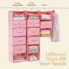 imageSMIRLY 3 Shelf Hanging Closet Organizer and Storage Shelves  Hanging Organizer for Closet Hanging Shelves for Closet Organizers and Storage Small Closet Organizer Sweater Storage for ClosetPurple