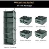 imageSMIRLY 6 Shelf Hanging Closet Organizer and Storage Shelves  Hanging Organizer for Closet Hanging Shelves for Closet Organizers and Storage Large Closet Organizer Sweater Storage for ClosetGrey