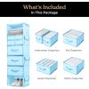 imageSMIRLY 6 Shelf Hanging Closet Organizer and Storage Shelves  Hanging Organizer for Closet Hanging Shelves for Closet Organizers and Storage Large Closet Organizer Sweater Storage for ClosetBlue