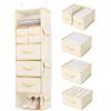 imageSMIRLY 6 Shelf Hanging Closet Organizer and Storage Shelves  Hanging Organizer for Closet Hanging Shelves for Closet Organizers and Storage Large Closet Organizer Sweater Storage for ClosetCream White