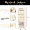 imageSMIRLY 6 Shelf Hanging Closet Organizer and Storage Shelves  Hanging Organizer for Closet Hanging Shelves for Closet Organizers and Storage Large Closet Organizer Sweater Storage for ClosetCream White