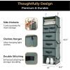 imageSMIRLY 6 Shelf Hanging Closet Organizer and Storage Shelves  Hanging Organizer for Closet Hanging Shelves for Closet Organizers and Storage Large Closet Organizer Sweater Storage for ClosetGrey
