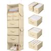 imageSMIRLY 6 Shelf Hanging Closet Organizer and Storage Shelves  Hanging Organizer for Closet Hanging Shelves for Closet Organizers and Storage Large Closet Organizer Sweater Storage for ClosetBeige