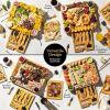 imageSMIRLY Charcuterie Boards Gift Set Charcuterie Board Set Bamboo Cheese Board Set  House Warming Gifts New Home Wedding Gifts for Couple Bridal Shower GiftCream White