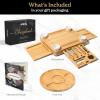imageSMIRLY Charcuterie Boards Gift Set Charcuterie Board Set Bamboo Cheese Board Set  House Warming Gifts New Home Wedding Gifts for Couple Bridal Shower GiftCream White