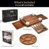 imageSMIRLY Charcuterie Boards Gift Set Charcuterie Board Set Bamboo Cheese Board Set  House Warming Gifts New Home Wedding Gifts for Couple Bridal Shower GiftNatural