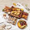 imageSMIRLY Charcuterie Boards Gift Set Charcuterie Board Set Bamboo Cheese Board Set  House Warming Gifts New Home Wedding Gifts for Couple Bridal Shower GiftNatural