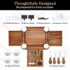 imageSMIRLY Charcuterie Boards Gift Set Charcuterie Board Set Bamboo Cheese Board Set  House Warming Gifts New Home Wedding Gifts for Couple Bridal Shower GiftNatural
