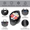 imageSMIRLY Jumbo Insulated Cooler Bag with Zippered Top  Collapsible Cooler Bags Insulated Grocery Bags for Cold and Hot Great Shopping Bag Soft Large Tote Bag Travel Insulated Bag Beach Cooler BagsGrey