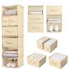imageSMIRLY 6 Shelf Hanging Closet Organizer and Storage Shelves  Hanging Organizer for Closet Hanging Shelves for Closet Organizers and Storage Large Closet Organizer Sweater Storage for ClosetBeige