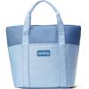 imageSMIRLY Jumbo Insulated Cooler Bag with Zippered Top  Collapsible Cooler Bags Insulated Grocery Bags for Cold and Hot Great Shopping Bag Soft Large Tote Bag Travel Insulated Bag Beach Cooler BagsBlue