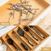 imageSMIRLY Bamboo Kitchen Drawer Organizer For Silverware Tray For Drawer Silverware Organizer Silverware Drawer Organizer Utensil Organizer For Kitchen Drawers Kitchen Drawer OrganizerNatural