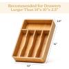 imageSMIRLY Bamboo Kitchen Drawer Organizer For Silverware Tray For Drawer Silverware Organizer Silverware Drawer Organizer Utensil Organizer For Kitchen Drawers Kitchen Drawer OrganizerNatural