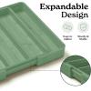 imageSMIRLY Bamboo Kitchen Drawer Organizer For Silverware Tray For Drawer Silverware Organizer Silverware Drawer Organizer Utensil Organizer For Kitchen Drawers Kitchen Drawer OrganizerGreen