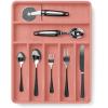 imageSMIRLY Bamboo Kitchen Drawer Organizer For Silverware Tray For Drawer Silverware Organizer Silverware Drawer Organizer Utensil Organizer For Kitchen Drawers Kitchen Drawer OrganizerPink