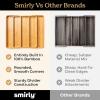 imageSMIRLY Bamboo Kitchen Drawer Organizer For Silverware Tray For Drawer Silverware Organizer Silverware Drawer Organizer Utensil Organizer For Kitchen Drawers Kitchen Drawer OrganizerNatural