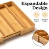 imageSMIRLY Bamboo Kitchen Drawer Organizer For Silverware Tray For Drawer Silverware Organizer Silverware Drawer Organizer Utensil Organizer For Kitchen Drawers Kitchen Drawer OrganizerNatural