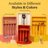 imageSMIRLY Bamboo Kitchen Drawer Organizer For Silverware Tray For Drawer Silverware Organizer Silverware Drawer Organizer Utensil Organizer For Kitchen Drawers Kitchen Drawer OrganizerBlue