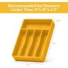 imageSMIRLY Bamboo Kitchen Drawer Organizer For Silverware Tray For Drawer Silverware Organizer Silverware Drawer Organizer Utensil Organizer For Kitchen Drawers Kitchen Drawer OrganizerYellow