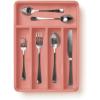 imageSMIRLY Bamboo Kitchen Drawer Organizer For Silverware Tray For Drawer Silverware Organizer Silverware Drawer Organizer Utensil Organizer For Kitchen Drawers Kitchen Drawer OrganizerPink