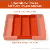 imageSMIRLY Bamboo Kitchen Drawer Organizer For Silverware Tray For Drawer Silverware Organizer Silverware Drawer Organizer Utensil Organizer For Kitchen Drawers Kitchen Drawer OrganizerOrange