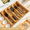 imageSMIRLY Bamboo Kitchen Drawer Organizer For Silverware Tray For Drawer Silverware Organizer Silverware Drawer Organizer Utensil Organizer For Kitchen Drawers Kitchen Drawer OrganizerOrange
