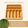 imageSMIRLY Bamboo Kitchen Drawer Organizer For Silverware Tray For Drawer Silverware Organizer Silverware Drawer Organizer Utensil Organizer For Kitchen Drawers Kitchen Drawer OrganizerNatural