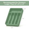 imageSMIRLY Bamboo Kitchen Drawer Organizer For Silverware Tray For Drawer Silverware Organizer Silverware Drawer Organizer Utensil Organizer For Kitchen Drawers Kitchen Drawer OrganizerGreen