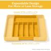 imageSMIRLY Bamboo Kitchen Drawer Organizer For Silverware Tray For Drawer Silverware Organizer Silverware Drawer Organizer Utensil Organizer For Kitchen Drawers Kitchen Drawer OrganizerYellow
