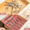 imageSMIRLY Bamboo Kitchen Drawer Organizer For Silverware Tray For Drawer Silverware Organizer Silverware Drawer Organizer Utensil Organizer For Kitchen Drawers Kitchen Drawer OrganizerPink