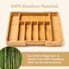 imageSMIRLY Bamboo Kitchen Drawer Organizer For Silverware Tray For Drawer Silverware Organizer Silverware Drawer Organizer Utensil Organizer For Kitchen Drawers Kitchen Drawer OrganizerNatural