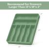 imageSMIRLY Bamboo Kitchen Drawer Organizer For Silverware Tray For Drawer Silverware Organizer Silverware Drawer Organizer Utensil Organizer For Kitchen Drawers Kitchen Drawer OrganizerGreen