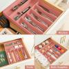 imageSMIRLY Bamboo Kitchen Drawer Organizer For Silverware Tray For Drawer Silverware Organizer Silverware Drawer Organizer Utensil Organizer For Kitchen Drawers Kitchen Drawer OrganizerPink
