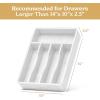 imageSMIRLY Bamboo Kitchen Drawer Organizer For Silverware Tray For Drawer Silverware Organizer Silverware Drawer Organizer Utensil Organizer For Kitchen Drawers Kitchen Drawer OrganizerCream White