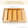 imageSMIRLY Bamboo Kitchen Drawer Organizer For Silverware Tray For Drawer Silverware Organizer Silverware Drawer Organizer Utensil Organizer For Kitchen Drawers Kitchen Drawer OrganizerNatural