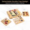 imageSMIRLY Charcuterie Boards Gift Set Charcuterie Board Set Bamboo Cheese Board Set  House Warming Gifts New Home Wedding Gifts for Couple Bridal Shower Gift3 Drawer