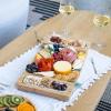 imageSMIRLY Charcuterie Boards Gift Set Charcuterie Board Set Bamboo Cheese Board Set  House Warming Gifts New Home Wedding Gifts for Couple Bridal Shower GiftWhite