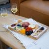 imageSMIRLY Charcuterie Boards Gift Set Charcuterie Board Set Bamboo Cheese Board Set  House Warming Gifts New Home Wedding Gifts for Couple Bridal Shower GiftWhite