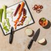 imageSMIRLY Plastic Cutting Board Set With Holder Dishwasher Safe Plastic Cutting Boards Set for Kitchen Cutting Boards for Kitchen  Plastic Chopping Board SetBlackWhite