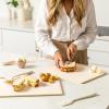 imageSMIRLY Plastic Cutting Board Set With Holder Dishwasher Safe Plastic Cutting Boards Set for Kitchen Cutting Boards for Kitchen  Plastic Chopping Board SetCream White