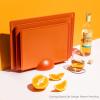 imageSMIRLY Plastic Cutting Board Set With Holder Dishwasher Safe Plastic Cutting Boards Set for Kitchen Cutting Boards for Kitchen  Plastic Chopping Board SetOrange