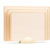 imageSMIRLY Plastic Cutting Board Set With Holder Dishwasher Safe Plastic Cutting Boards Set for Kitchen Cutting Boards for Kitchen  Plastic Chopping Board SetCream White
