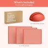 imageSMIRLY Plastic Cutting Board Set With Holder Dishwasher Safe Plastic Cutting Boards Set for Kitchen Cutting Boards for Kitchen  Plastic Chopping Board SetPink