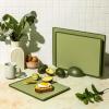 imageSMIRLY Plastic Cutting Board Set With Holder Dishwasher Safe Plastic Cutting Boards Set for Kitchen Cutting Boards for Kitchen  Plastic Chopping Board SetGreen