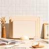 imageSMIRLY Plastic Cutting Board Set With Holder Dishwasher Safe Plastic Cutting Boards Set for Kitchen Cutting Boards for Kitchen  Plastic Chopping Board SetCream White