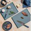 imageSMIRLY Plastic Cutting Board Set With Holder Dishwasher Safe Plastic Cutting Boards Set for Kitchen Cutting Boards for Kitchen  Plastic Chopping Board SetBlue