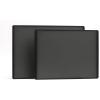 imageSMIRLY Plastic Cutting Board Set With Holder Dishwasher Safe Plastic Cutting Boards Set for Kitchen Cutting Boards for Kitchen  Plastic Chopping Board SetDark Gray