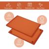 imageSMIRLY Plastic Cutting Board Set With Holder Dishwasher Safe Plastic Cutting Boards Set for Kitchen Cutting Boards for Kitchen  Plastic Chopping Board SetOrange