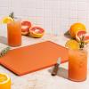 imageSMIRLY Plastic Cutting Board Set With Holder Dishwasher Safe Plastic Cutting Boards Set for Kitchen Cutting Boards for Kitchen  Plastic Chopping Board SetOrange
